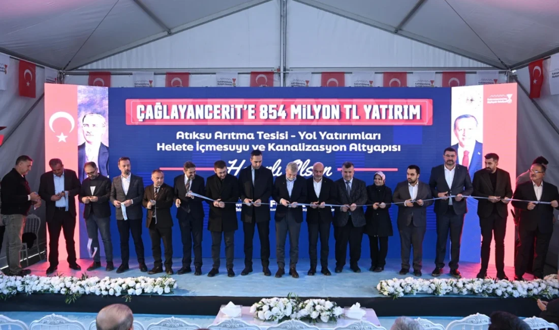 Çağlayancerit’in İleri Biyolojik Atıksu Arıtma Tesisi Hizmete Alındı Büyükşehir Belediyesi tarafından 282 Milyon TL’lik yatırımla Çağlayancerit’e kazandırılan İleri