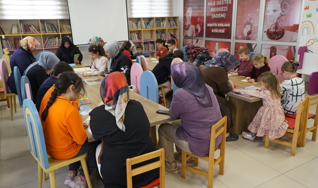 Büyükşehir, Anne ve Çocukları Aynı Sayfalarda Buluşturdu Büyükşehir Belediyesi, Kütüphane Haftası etkinlikleri kapsamında Rasim Özdenören Çocuk Kütüphanesi’nde