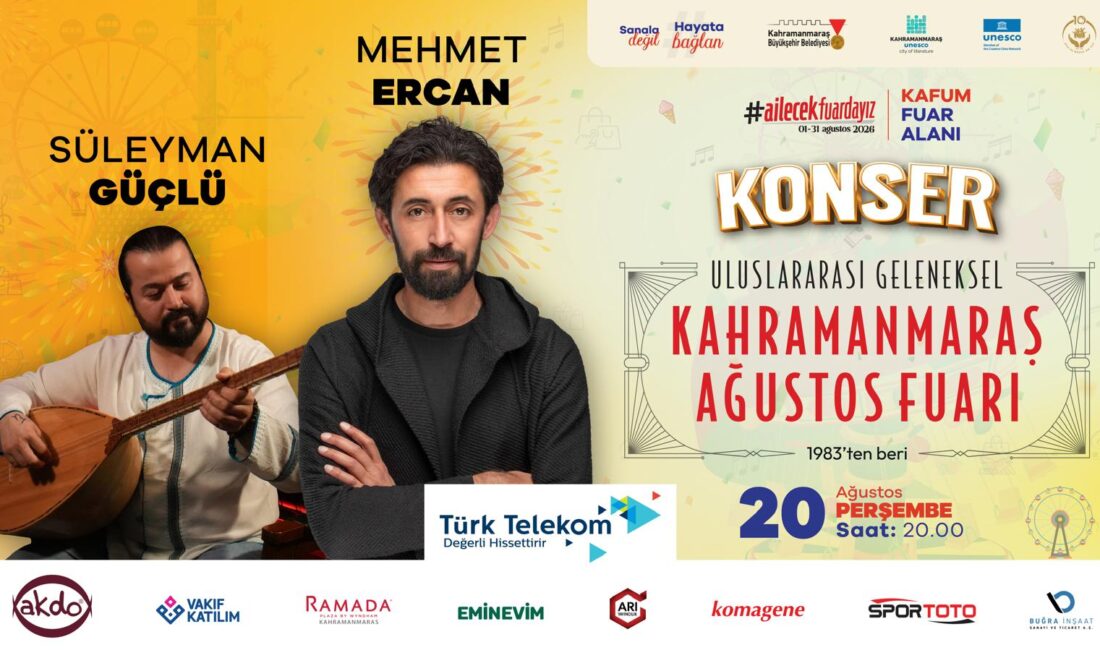 Ağustos Fuarı’nda Müzik ve Şiir Dolu Bir Gece Ziyaretçileri Bekliyor Geleneksel Ağustos Fuarı, 20 Ağustos Perşembe günü müzik ve şiir