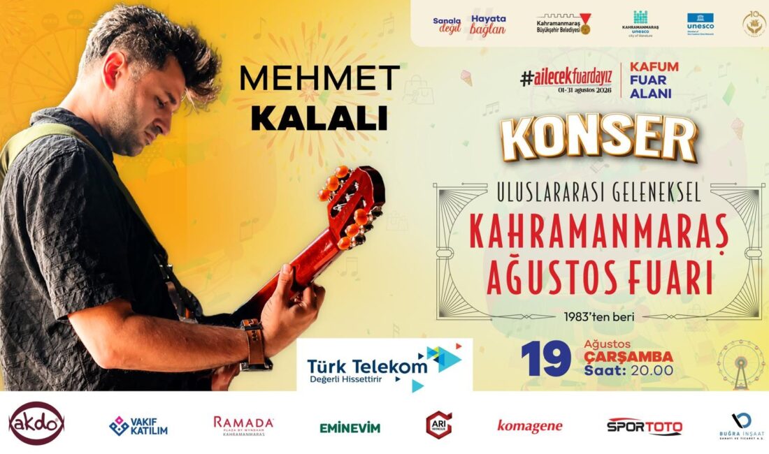 Ağustos Fuarı’nda 19 Ağustos’ta Müzik Ziyafeti Yaşanacak Büyükşehir Belediyesinin Geleneksel Ağustos Fuarı, 19 Ağustos Çarşamba günü Mehmet