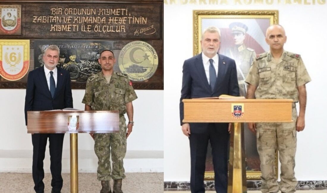 Başkan Görgel’den Gülecen, Kan ve Güler’e Ziyaret Büyükşehir Belediye Başkanı Fırat Görgel, Kahramanmaraş İl Jandarma Komutanı Tuğgeneral