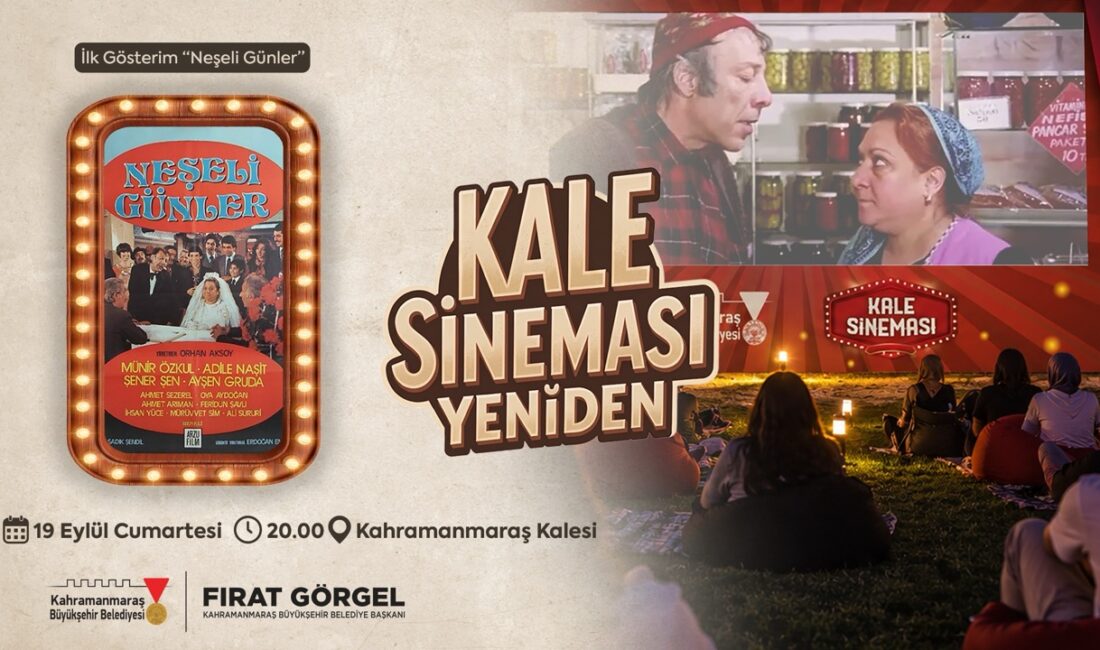 Kahramanmaraş Kalesi’nde Efsane Yeniden Başlıyor! Büyükşehir Belediyesi, Tarihi Kahramanmaraş Kalesi’nde 19 Eylül Cumartesi günü saat