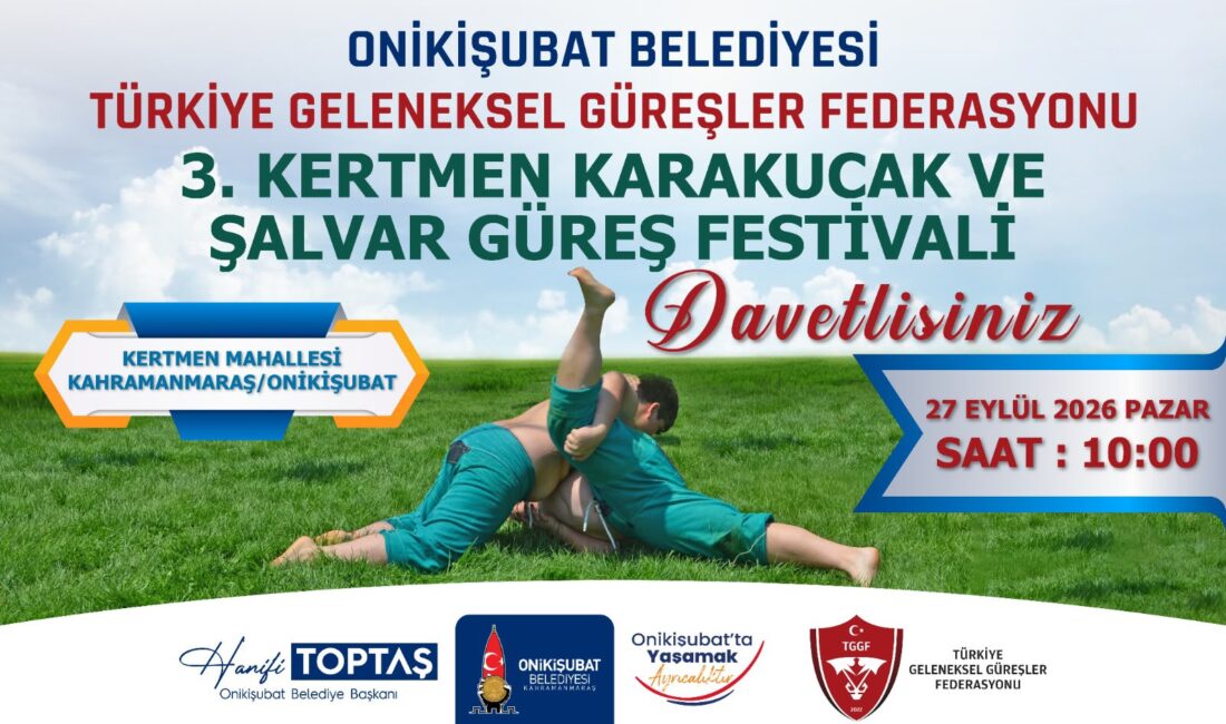 Türk güreşinin nabzı bu yıl da Onikişubat Belediyesi imzasıyla Kertmen’de atacak Onikişubat Belediyesi, Türkiye Geleneksel Güreşler Federasyonu iş birliğinde düzenleyeceği Kertmen