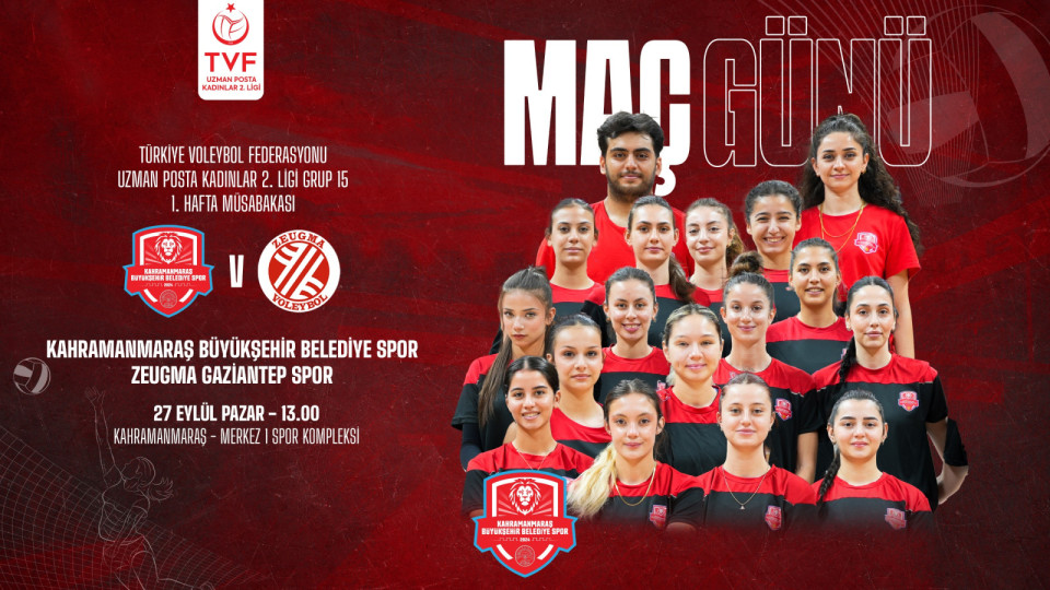 Büyükşehir Belediye Spor Kadın Voleybol Takımı’nın 2. Lig’deki Maratonu Başlıyor! Kahramanmaraş Büyükşehir Belediye Spor Kadın Voleybol Takımı, Türkiye Voleybol Federasyonu