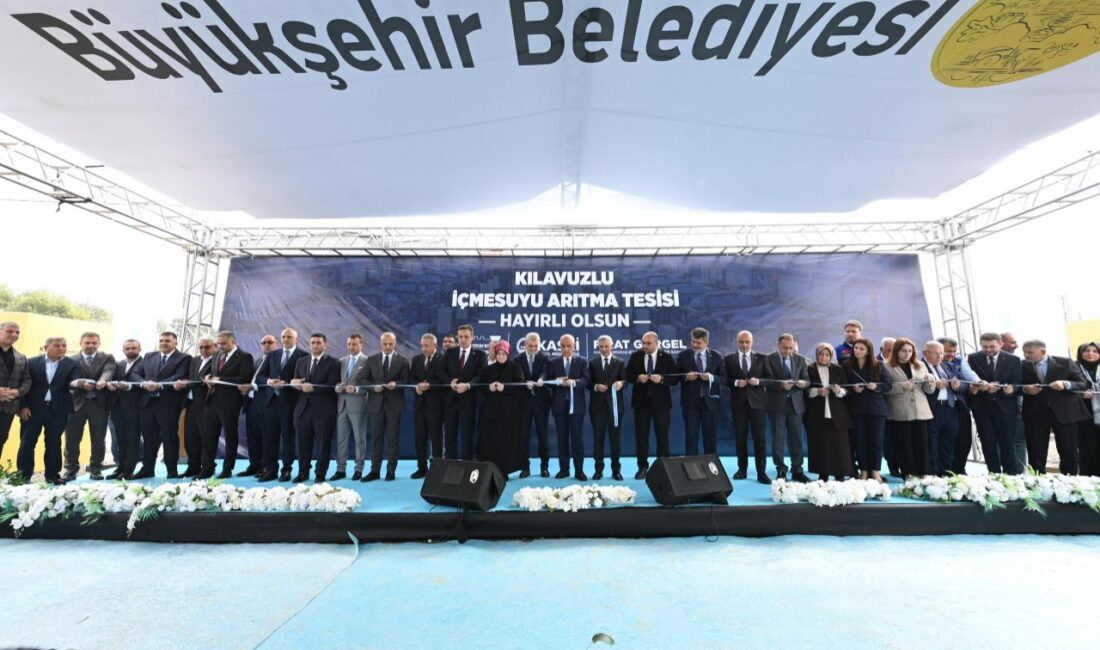Kılavuzlu İçmesuyu Arıtma Tesisi Hizmete Açıldı Büyükşehir Belediyesi Su ve Kanalizasyon İdaresi tarafından 175 Milyon TL