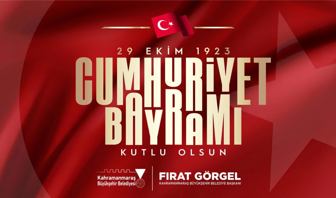 Başkan Görgel: “Cumhuriyet Bayramı’mız Kutlu Olsun” Cumhuriyet’in kuruluşunun 103’üncü yıl dönümü dolayısıyla kutlama mesajı yayımlayan Başkan