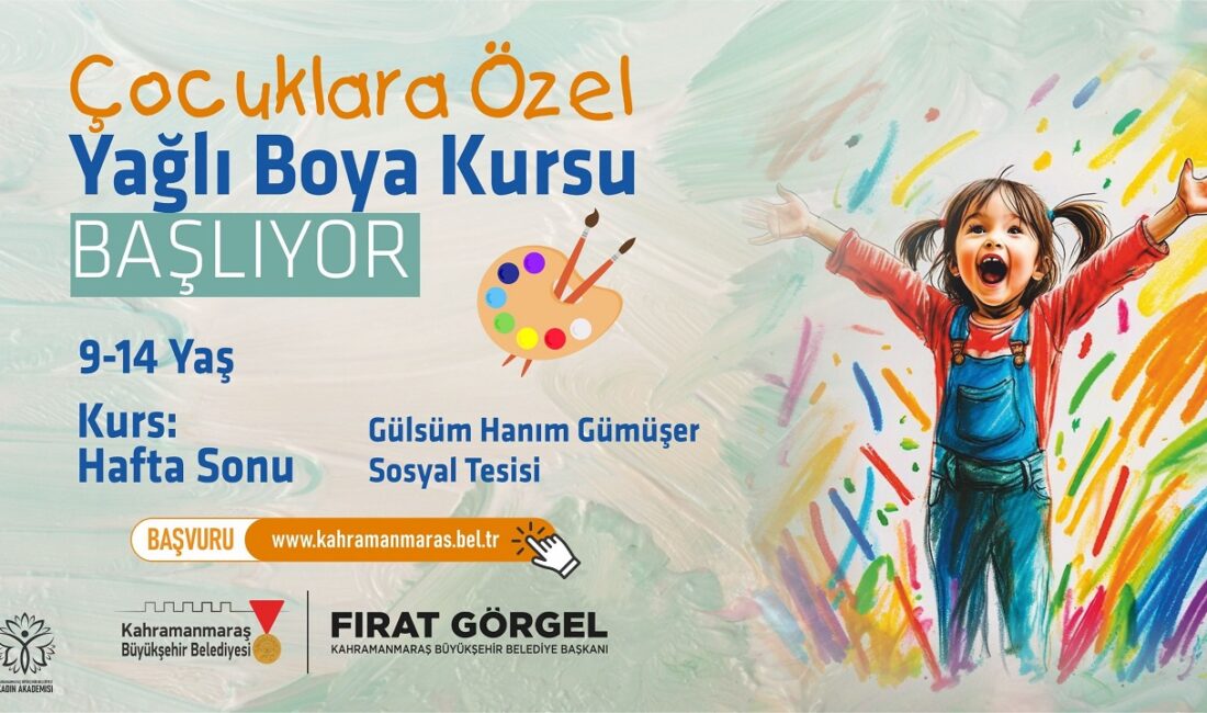 Büyükşehir’den Çocuklara Özel Yağlı Boya Kursu Büyükşehir Belediyesi, 9 – 14 yaş aralığındaki çocuklara özel “Yağlı