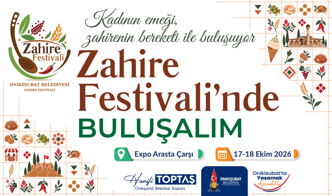Kadın emeği, zahirenin bereketiyle buluşuyor: Onikişubat’ta Zahire Festivali heyecanı Hanifi Toptaş başkanlığındaki Onikişubat Belediyesi, geçen yıl düzenlediği Bağ Bozumu