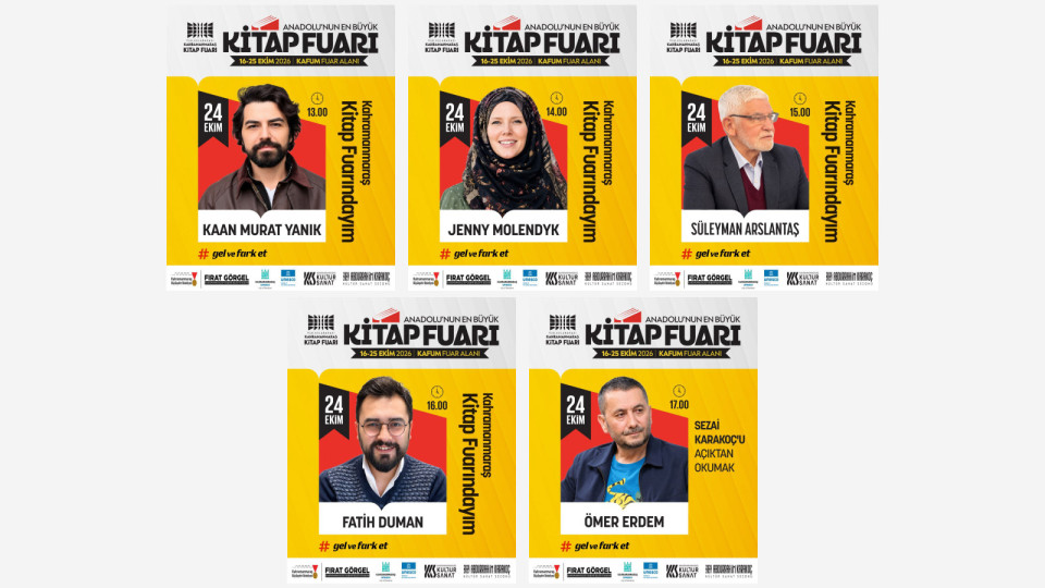 Kitap Fuarı, Cumartesi Günü Birbirinden Değerli İsimleri Ağırlayacak Büyükşehir Belediyesinin 11. Uluslararası Kahramanmaraş Kitap Fuarı’nda 24 Ekim Cumartesi